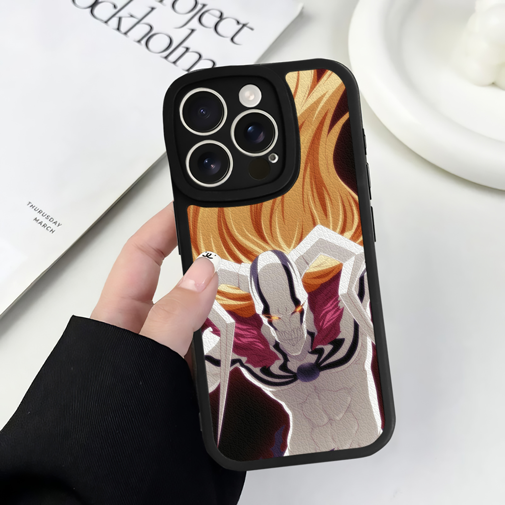 （画像用） ブリーチ BLEACH 【iPhone 16シリーズ対応】シリコンスマホケース（レザー調） 材質：シリコン